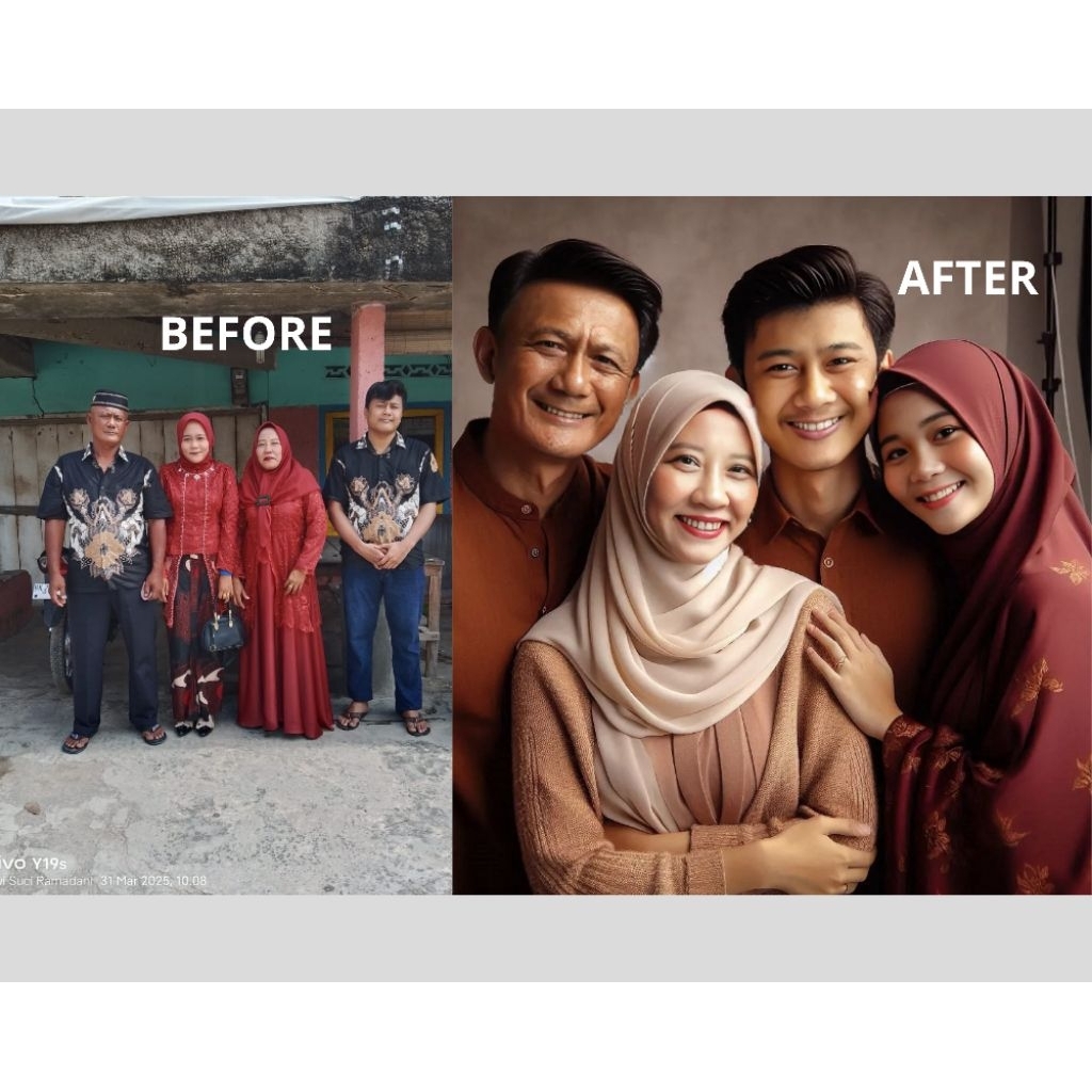 Jasa edit foto keluarga