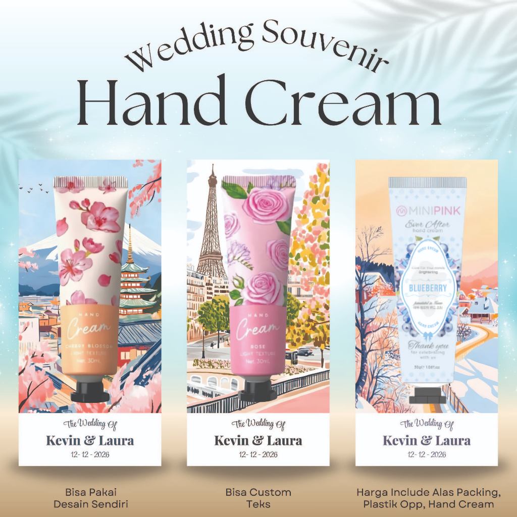 Wedding Souvenir Hand Cream / Souvenir Pernikahan Hand Cream