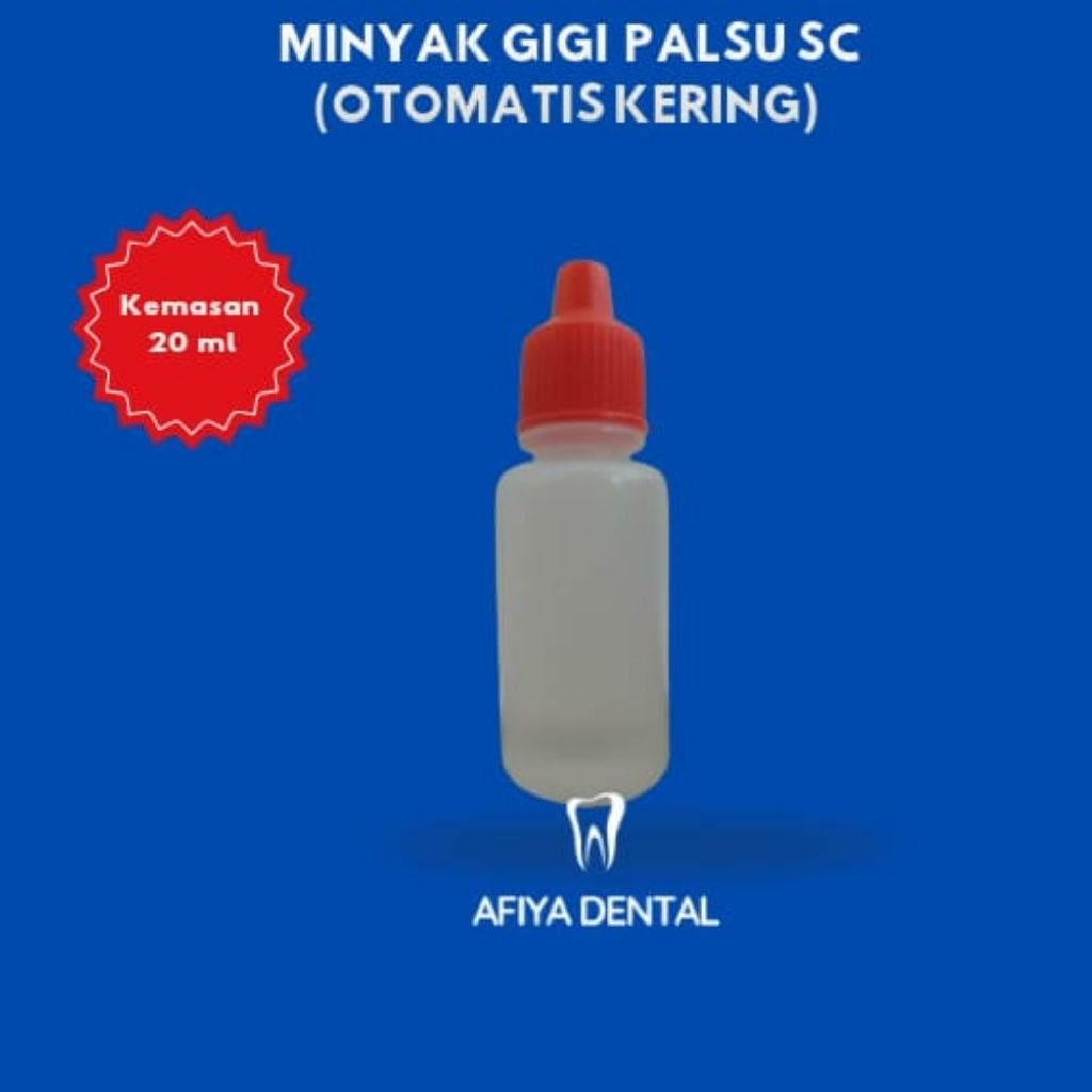 Minyak Gigi Palsu SC 20ml (otomatis) untuk campuran dengan powder gusi gigi palsu