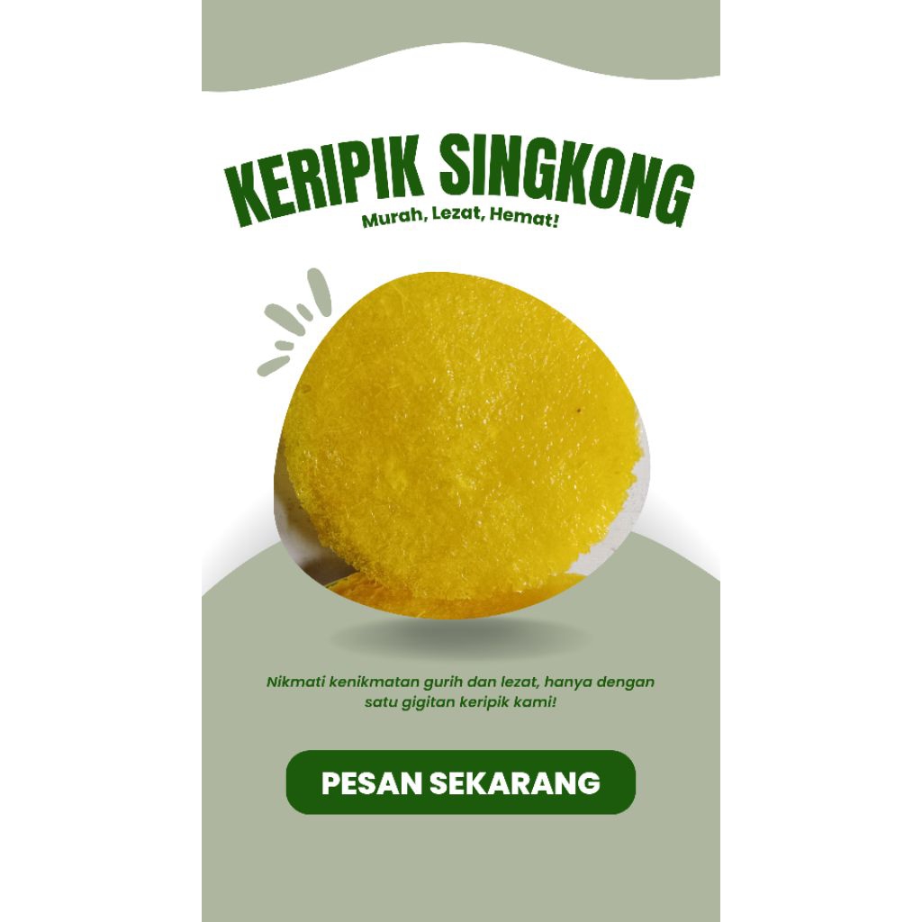Kerupuk Singkong Mentah Ukuran Jumbo(Bukan Opak)