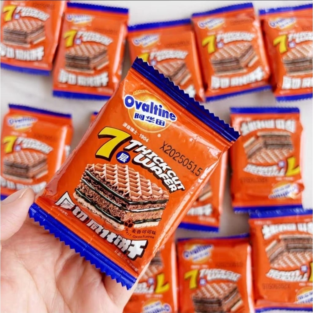 Wafer Ovaltine coklat snack cemilan import China