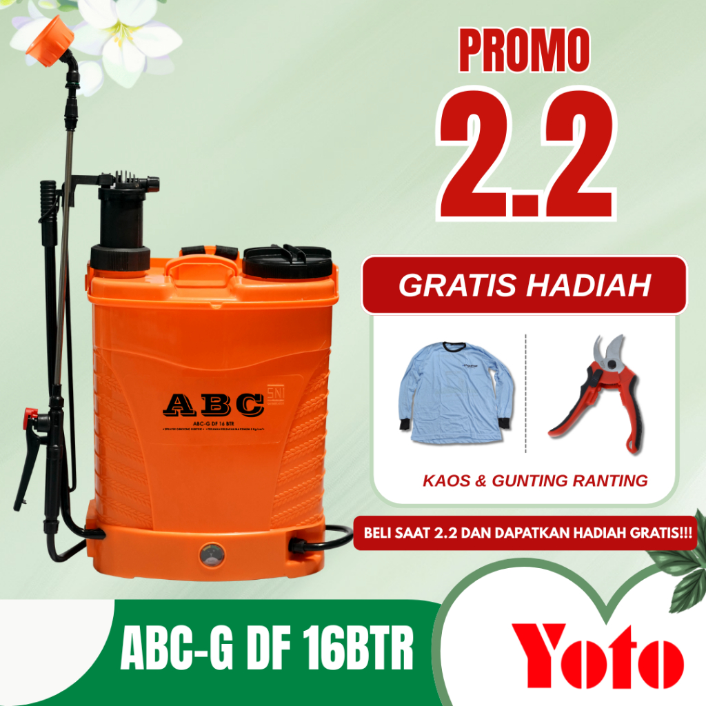 ABC-G 16 Liter Double Fungsi (ABC-G DF 16BTR) - Elektrik Sprayer