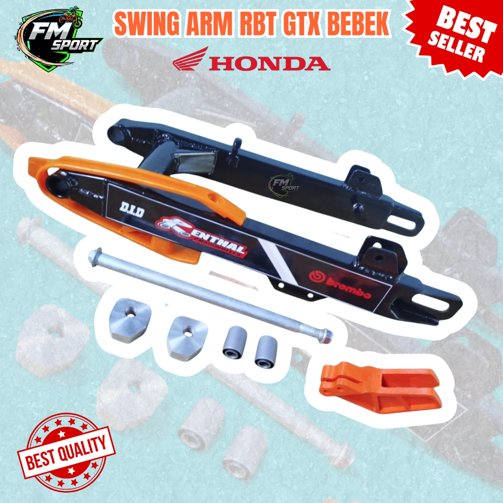 Swing Arm Lengan Ayun Grasstrack Arm Rbt Taxi Gabah - HITAM honda Supra Revo Blade Karisma 55cm