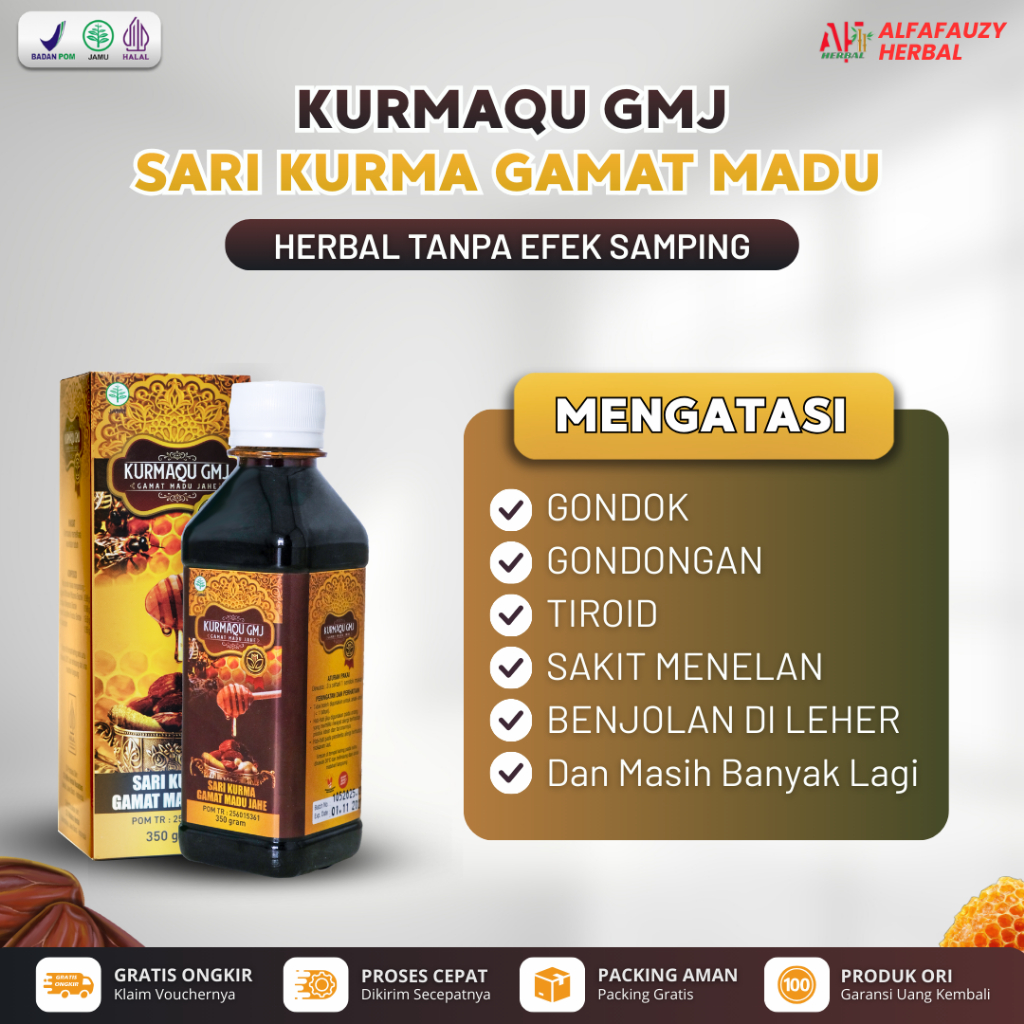 Madu Buat Gondok Gondongan Tiroid Sakit Saat Menelan, Benjolan / Bengkak di Leher Buat/Untuk Anak Da