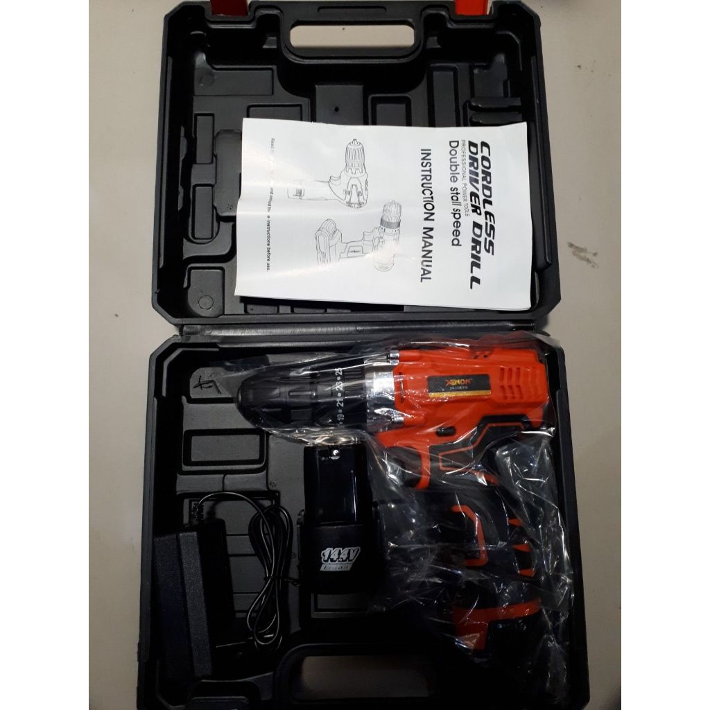Bor Cordless Drill Elektrik Bor Listrik 14.4v 1 Baterai XENON CDID700 - CWK