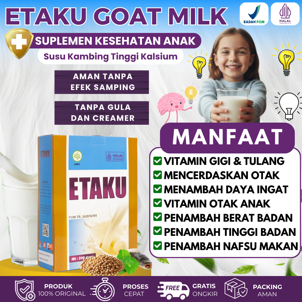 Vitamin Gigi Dan Tulang Untuk Anak, Susu Kalsium Untuk Tulang, Penambah Tinggi Badan, Obat Tulang Ke