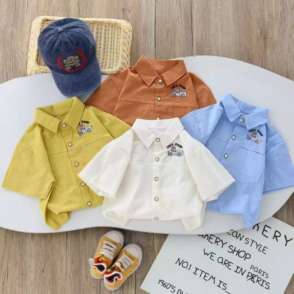 Kemeja Pendek Anak Laki 1-5th (Seri 4)/Grosir Baju Anak Import