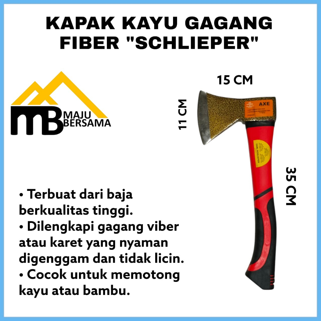 SCHLIEPER - Kampak Kayu gagang Fiber