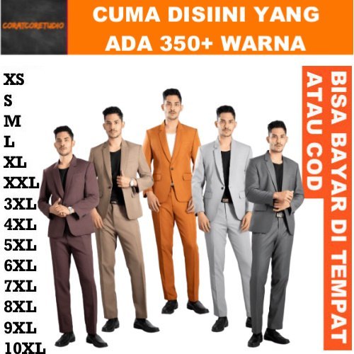 READY STOCK REALPIC GRAYWOLF TC87 JAS PRIA UKURAN BESAR / JAS NIKAH UKURAN JUMBO JAS Blazer Celana S