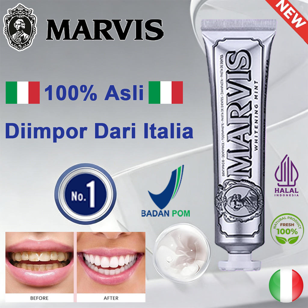 [NEW]-[B-O-P-M][C-O-D]M-A-R-V-I-S Wh-ite-n-ing M-in-t To-oth-p-a-ste 85-ml