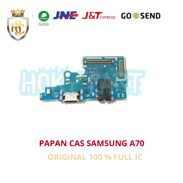 PAPAN KONEKTOR CAS FULL IC+MIC SAMSUNG A70 ORIGINAL