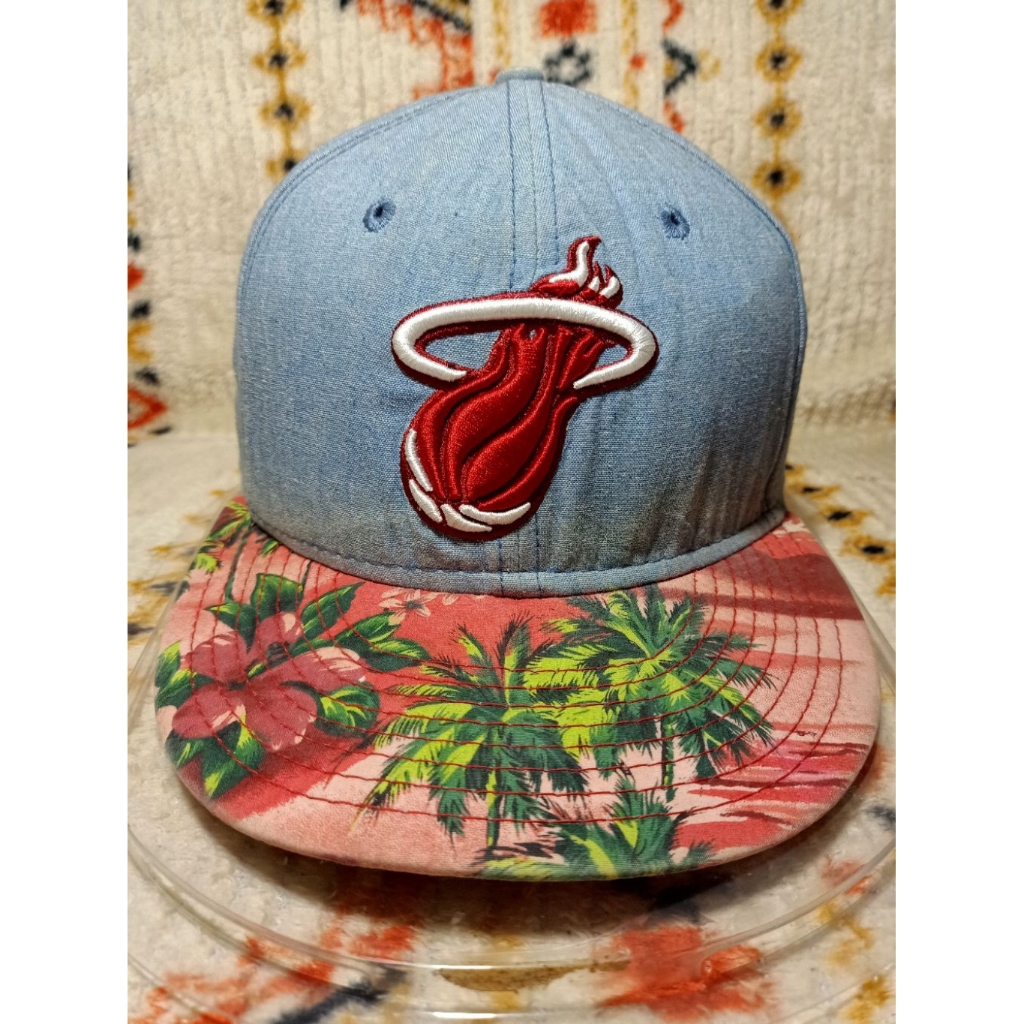 Topi New Era x Miami Heat NBA Stelan Original