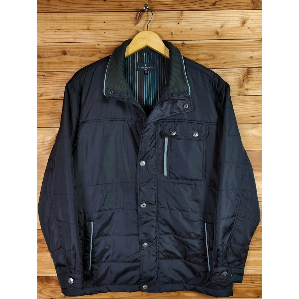 CLAUDIO VALENTINO PARIS WATER REPELLENT CASUAL JACKET SIZE L to XL, LD 120