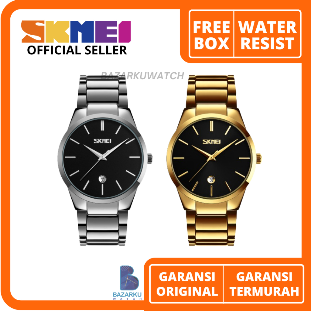 Jam Tangan Pria Skmei 9140 Jam Tangan Skmei Jam Tangan Rantai Jam Tangan Cowok Stainless Jam SKMEI