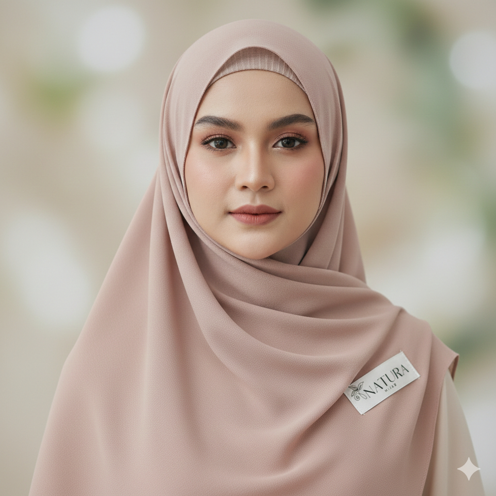 Natura Hijab - Pashmina Arabian Modern - Warna Nude