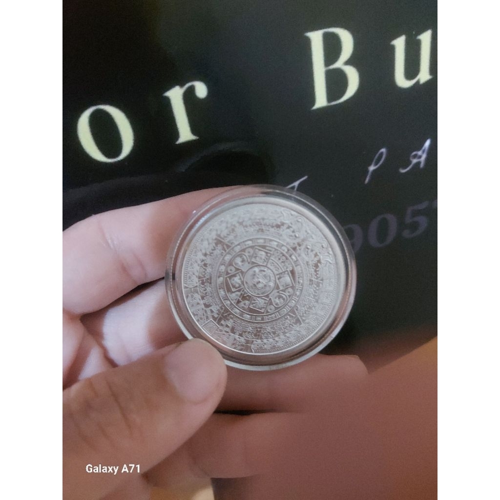 Koin Perak Murni Aztec Calender 1 oz
