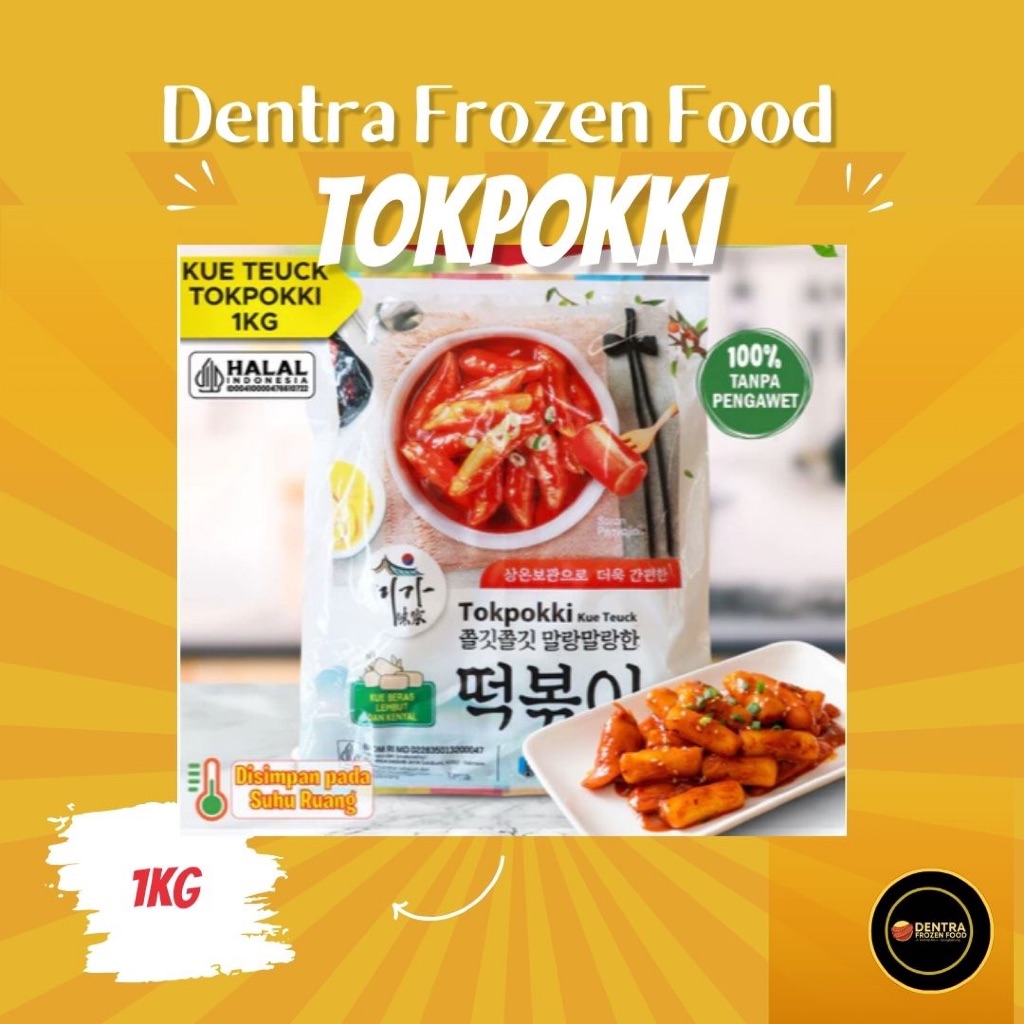 Tokpokki Dry / Kue Teuck / Rice Cake Tteokbokki / Kue Beras 1KG