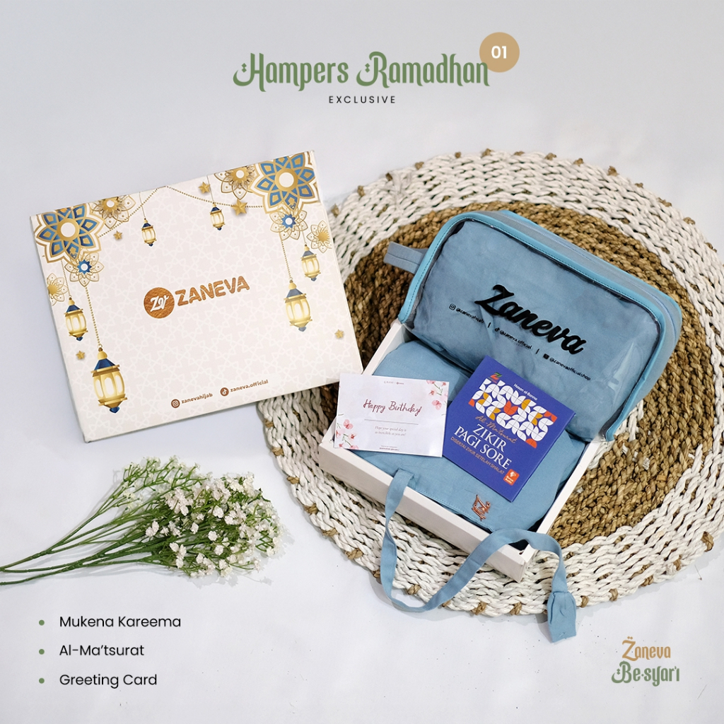 Zaneva - Hempers Kado Bisngkisan Lebaran Special Mukena || Souvenir Eksclusive Cantik Elegan