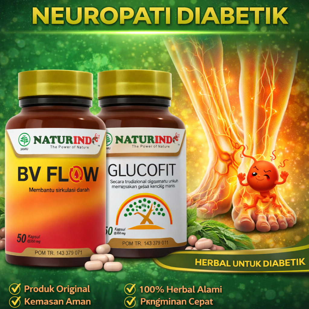 Obat Neuropati Diabetik Glucofit Naturindo