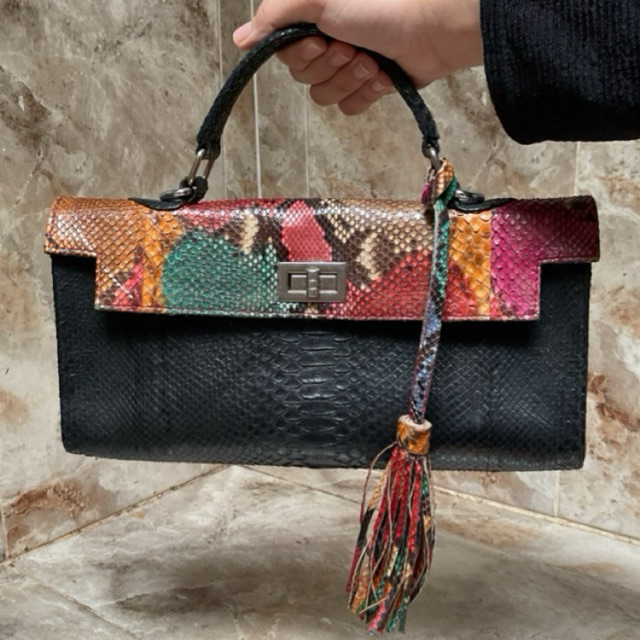 Preloved Tas Kulit Ular Asli
