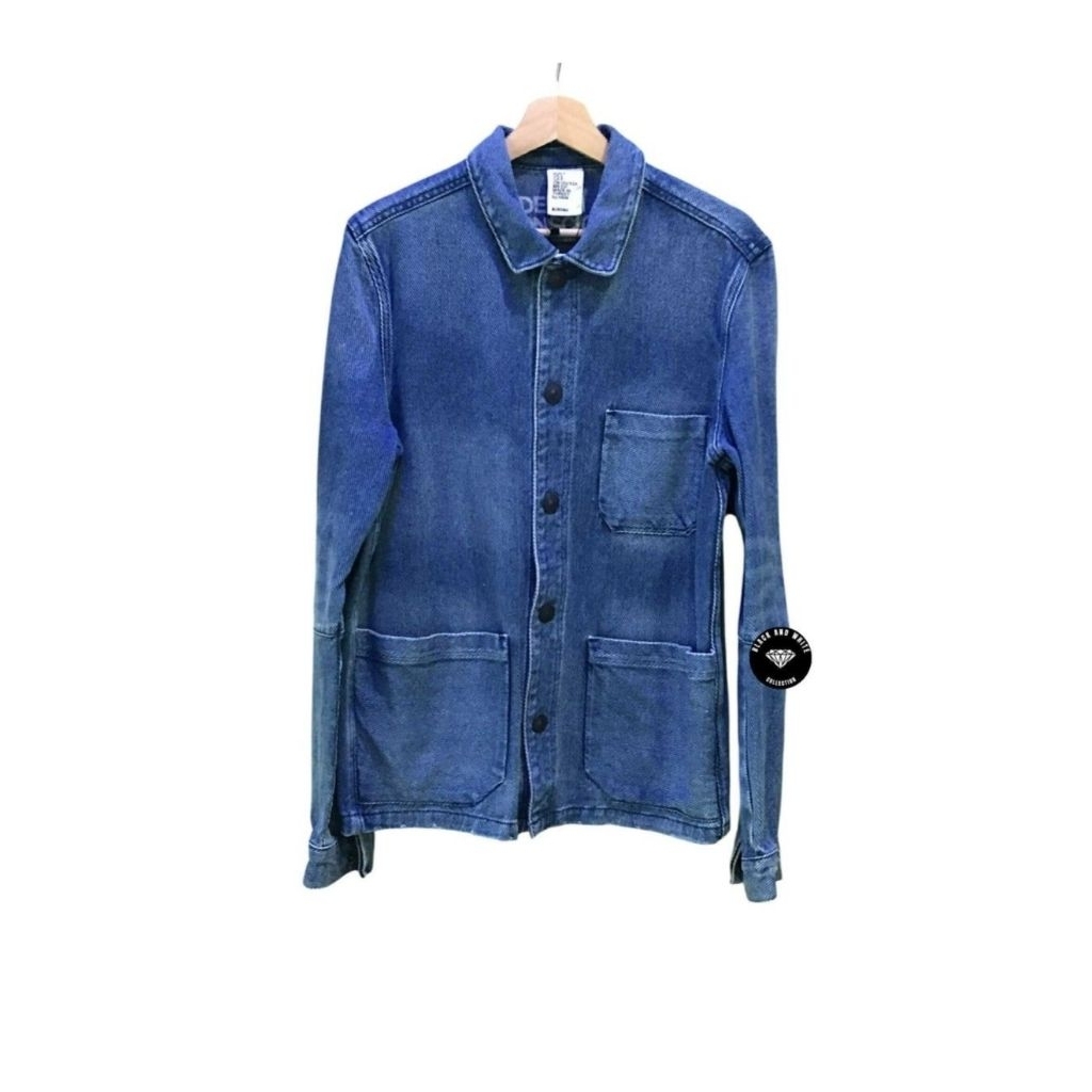 & DENIM BY H & MAN'S JACKET/JAKET PRIA BLACK WHITE COLLECTION