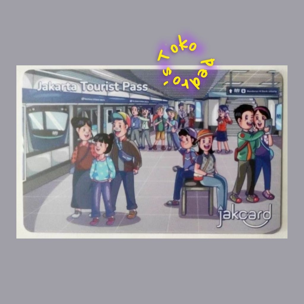 JakCard JAKARTA TOURIST PASS - MRT STATION Edition / Uang Elektronik / eMoney / Kartu Toll / JakLing