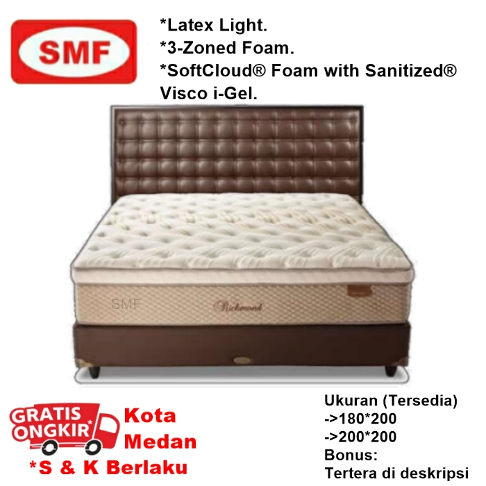 MATRAS RICHMOND - LADY AMERICANA SPRING BED (MATRAS SAJA) - UKURAN 200/180