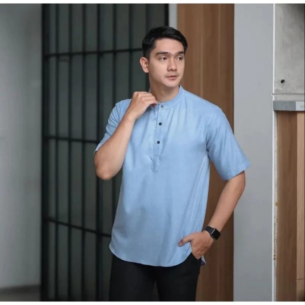 Baju Koko Polos Pria Lengan Pendek / Koko Pria Dewasa