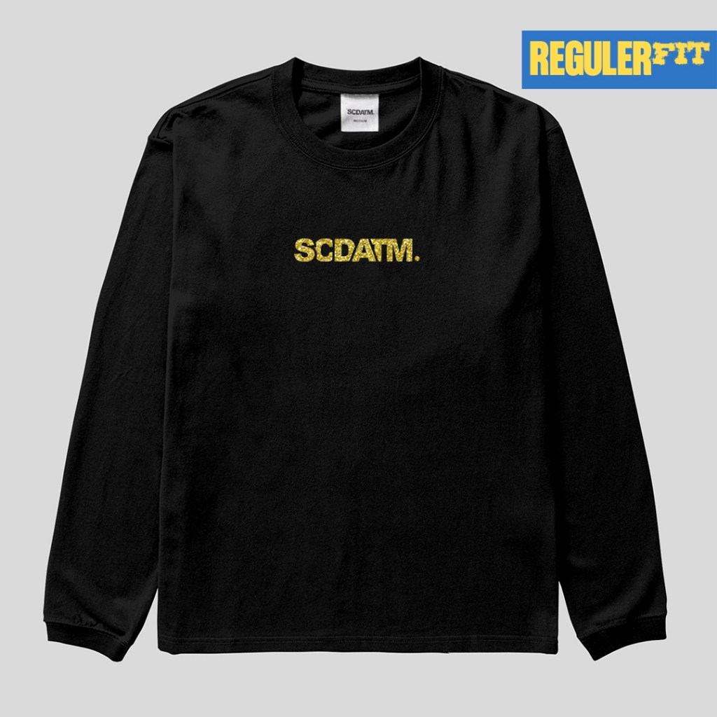 SUICIDE ANTHEM - Tshirt kaos pria Long Sleeve Stay gold glitter Cotton Combed 24S  (1650)