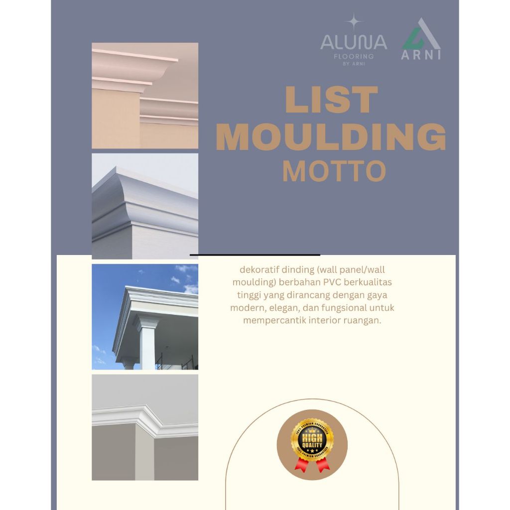 LIST MOULDING MOTTO Bahan Premium Berbagai Ukuran | Wall Moulding Dekorasi | Dekorasi Dinding | Lis 