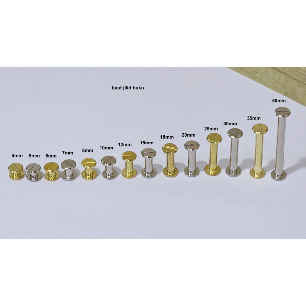 GROSIR / BAUT JILID BUKU UK 4MM SD 50 MM /  1LUSIN