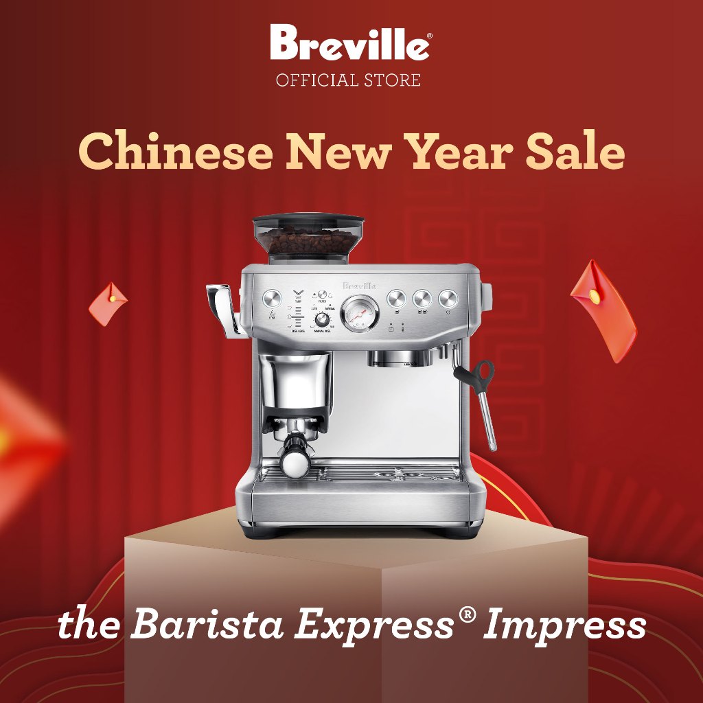 Breville the Barista Express Impress - Mesin Kopi Espresso Otomatis