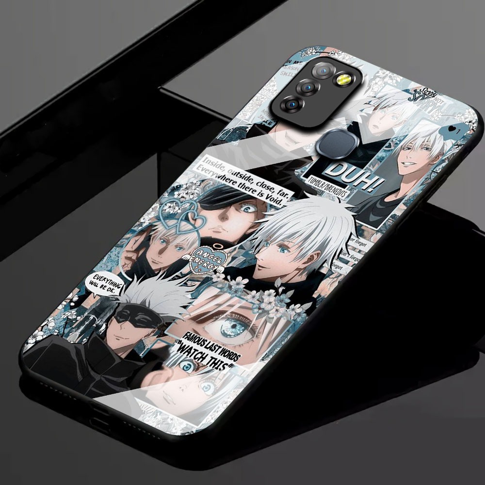 KK12 Softcase Glass Hp Terbaru For Infinix Smart 5/Smart 6 RAM 3 silikon Hp ada pelindung camera Cas