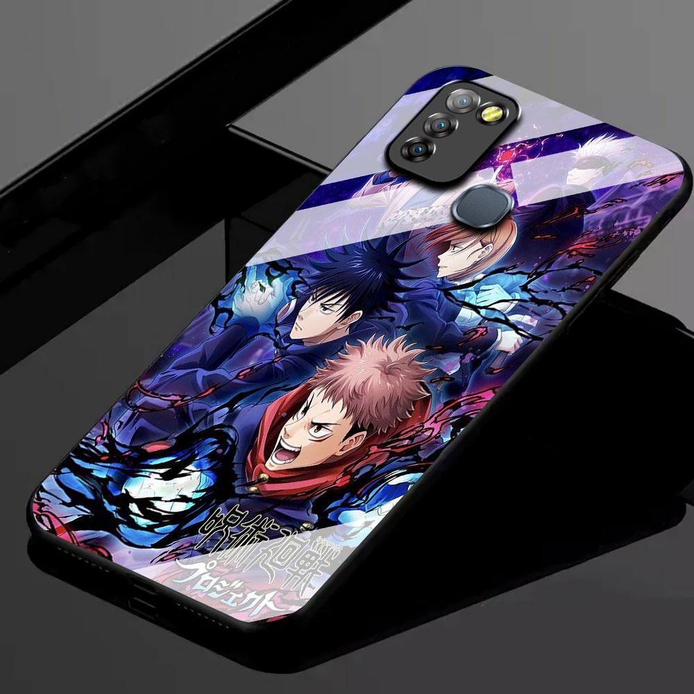 KK13 Softcase Glass Hp Terbaru For Infinix Smart 5/Smart 6 RAM 3 silikon Hp ada pelindung camera Cas