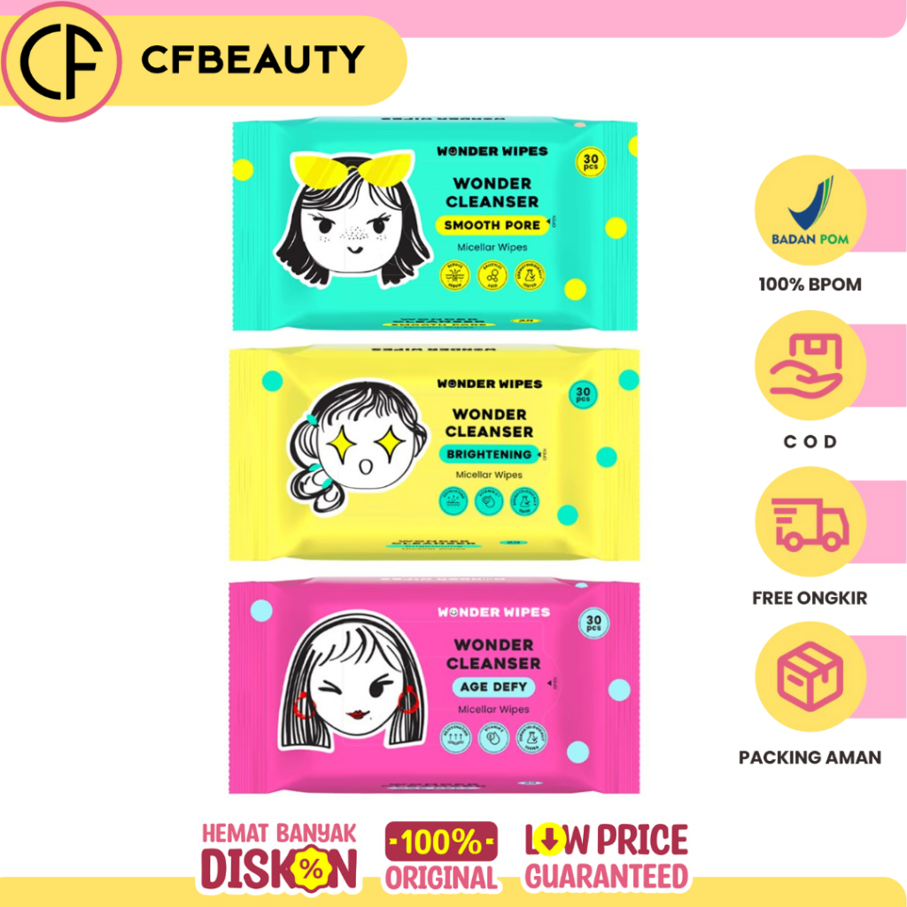 Wonder Wipes Wonder Cleanser Age Defy Micellar Wipes /  Wonder Wipes Wonder Cleanser Brightening Mic