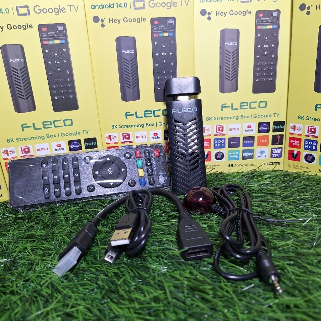 Tv box Android fleco Original 4K/stb android 14.0 versi terbaru