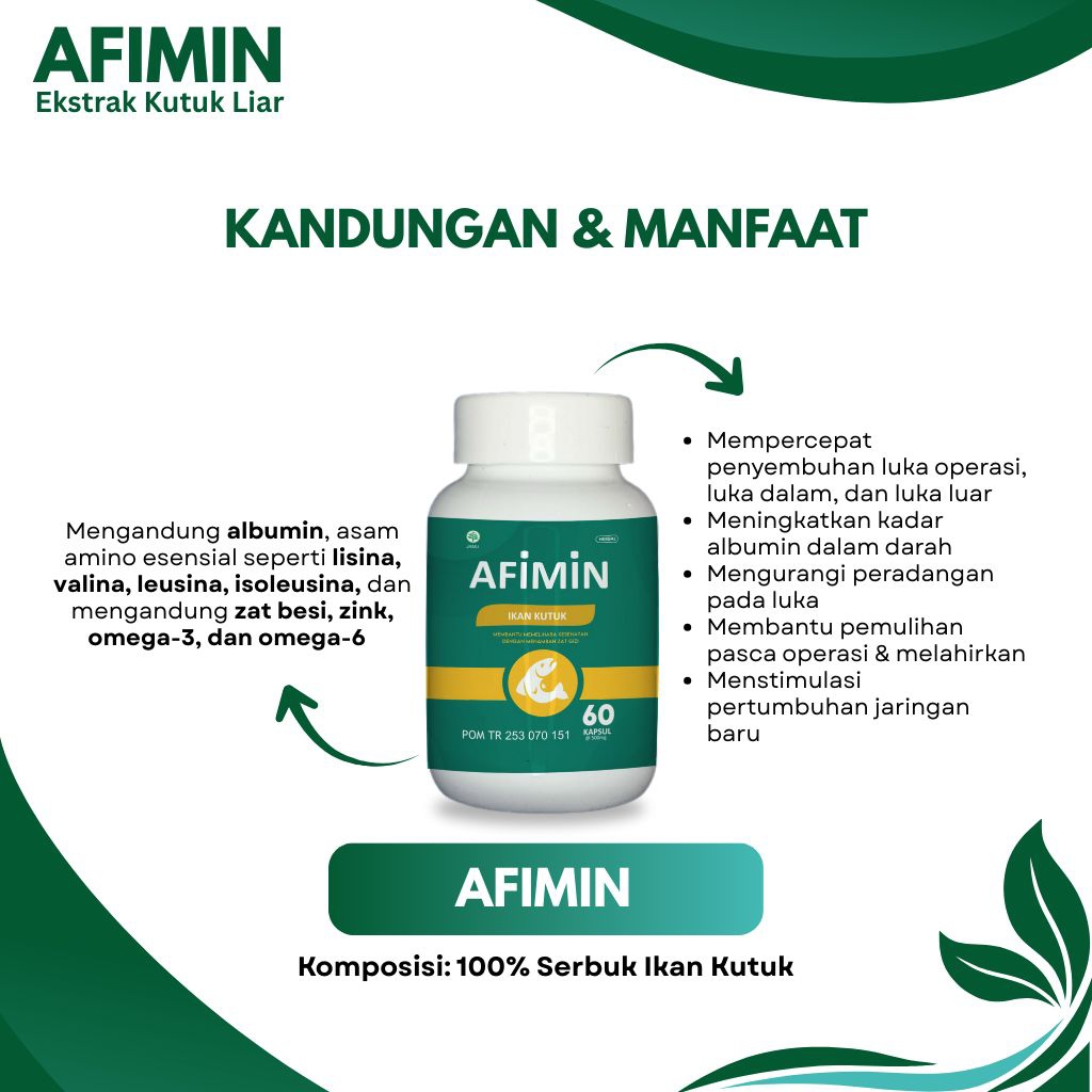 Kapsul Kutuk AFIMIN Kapsul ekstrak ikan kutuk