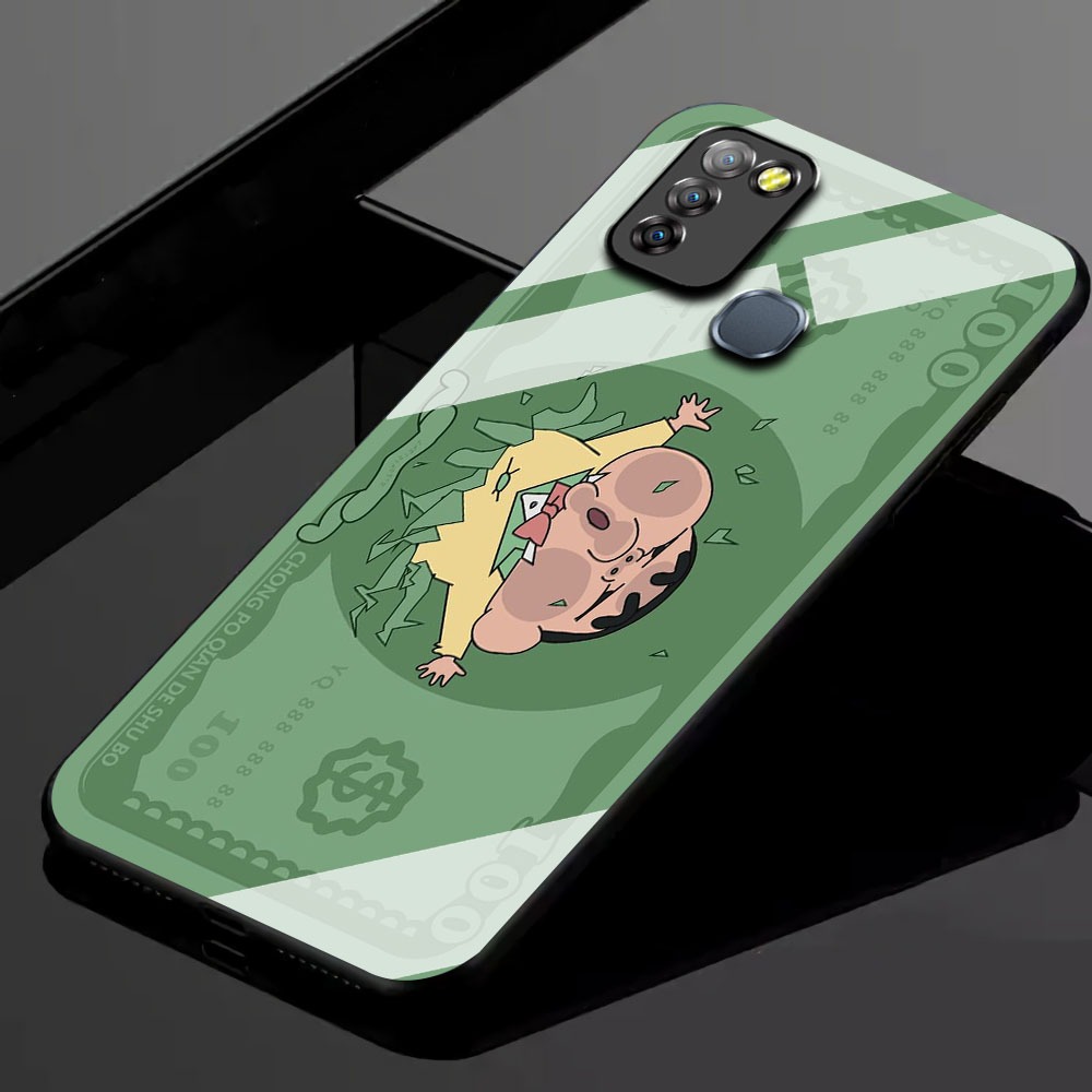 KK43 Softcase Glass Hp Terbaru For Infinix Smart 5/Smart 6 RAM 3 silikon Hp ada pelindung camera Cas