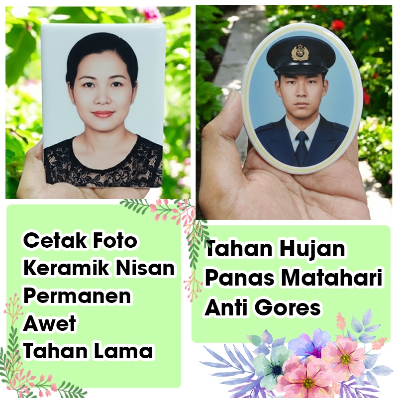 Foto Keramik Nisan, Cetak Foto Keramik Permanen, Tahan Lama Kuat