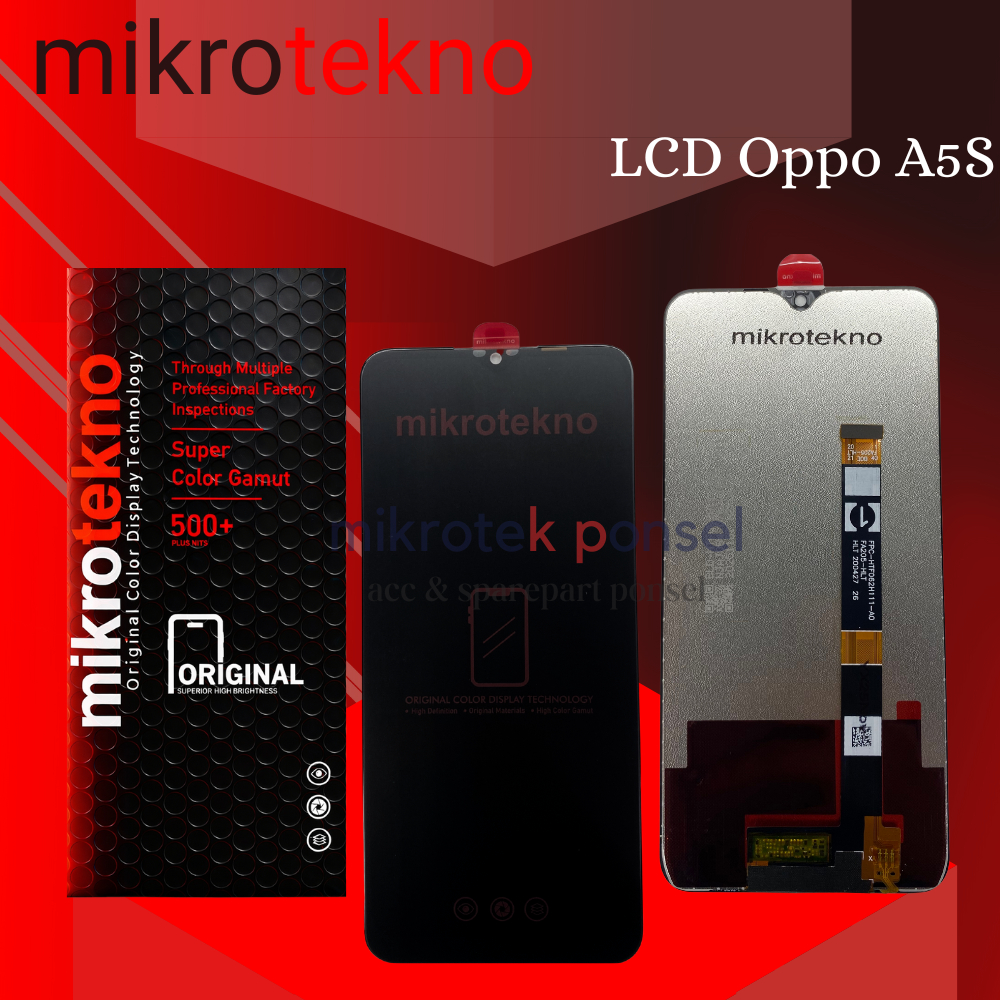 LCD OPPO A5s/OPPO A12 /REALME 3 Fullset Touchscreen Layar HP OPPO A5s/OPPO A12 /REALME 3 Mikrotekno