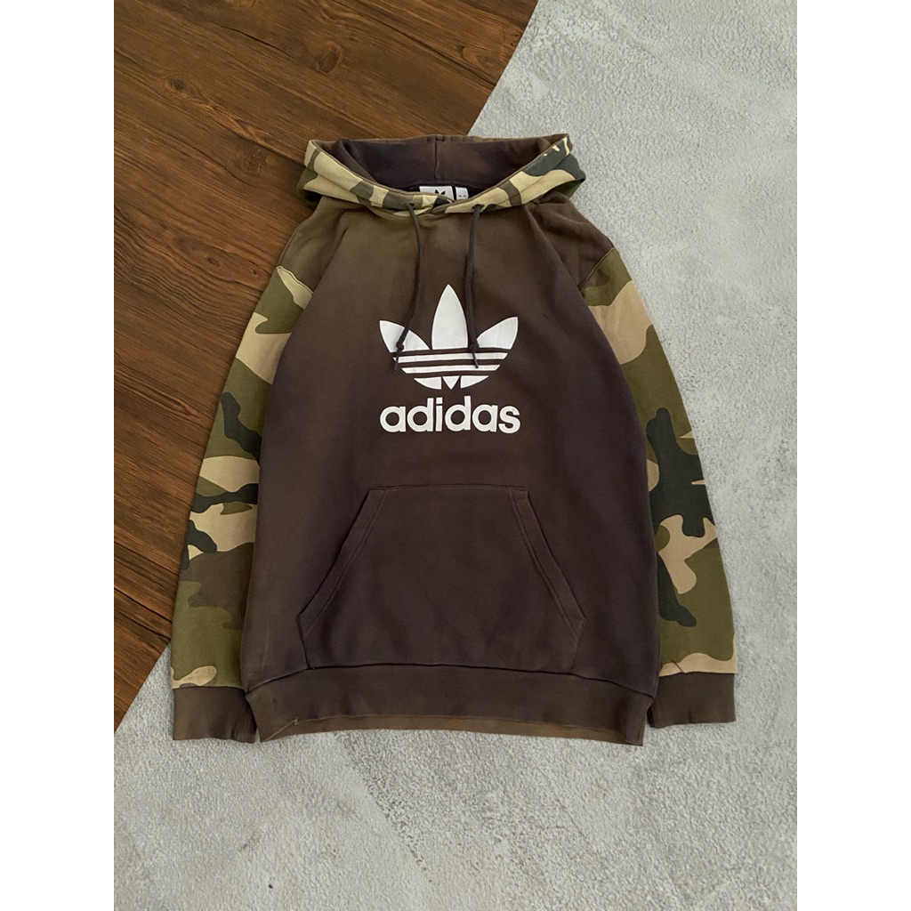 ADIDAS THREEFOIL CAMO HOODIE