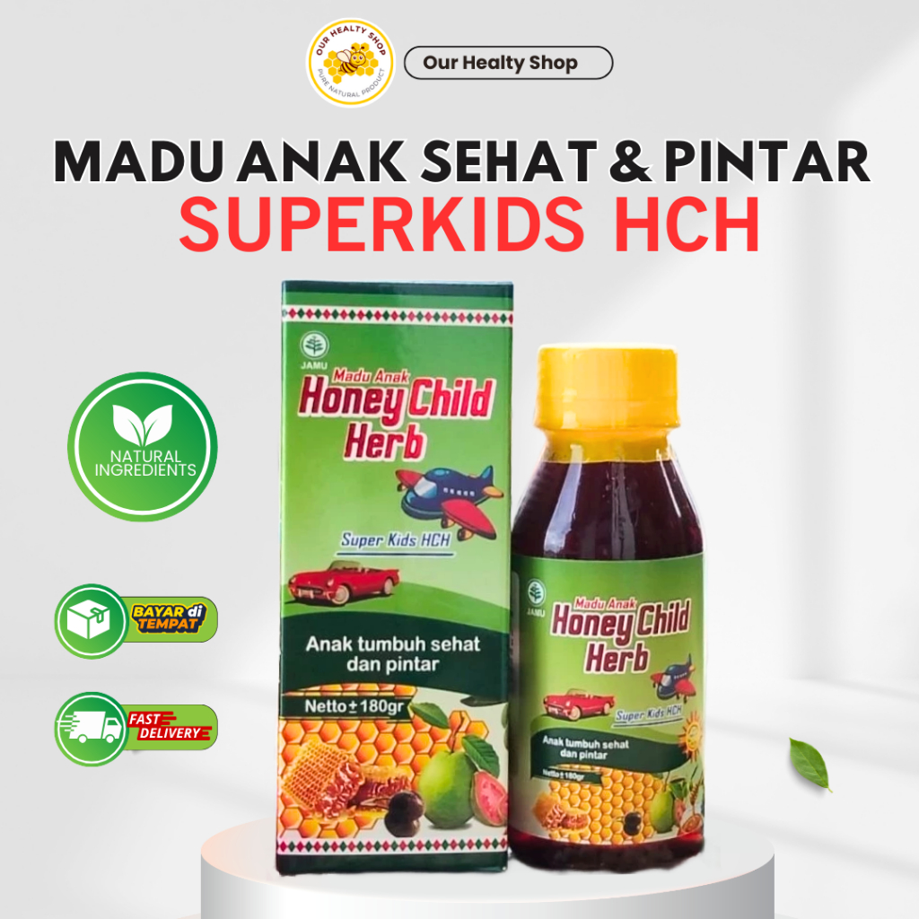 Madu Anak Hch Super Kids Nutrisi Lengkap Pereda Batuk Pilek Demam Meningkat Nafsu Makan Daya Tahan Tubuh Dan Kecerdasan Anak