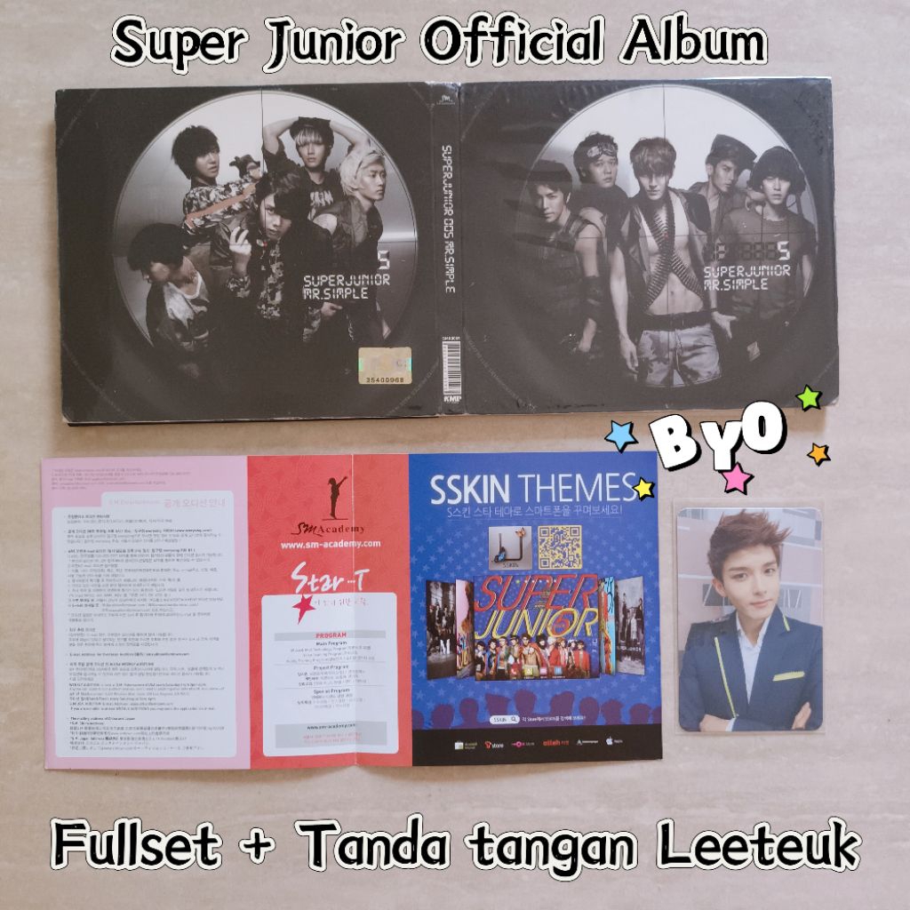 Album Super Junior Mr. Simple + Tanda tangan Leeteuk