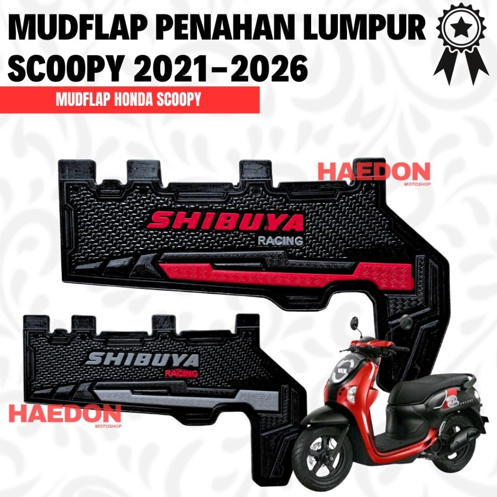 Mudflap Penahan Lumpur Motor Scoopy New (2021-2026) Mud Flap Scoopy Premium