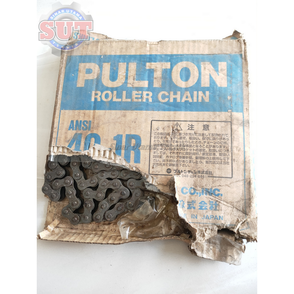 Pulton 40 1R Roller chain Rantai Rol simpeks sandar ANSI