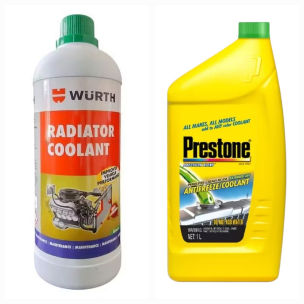 Air Radiator Motor Kawasaki Ninja Series Vulcan Versys Coolant Prestone & Wurth [1 Liter] Hijau