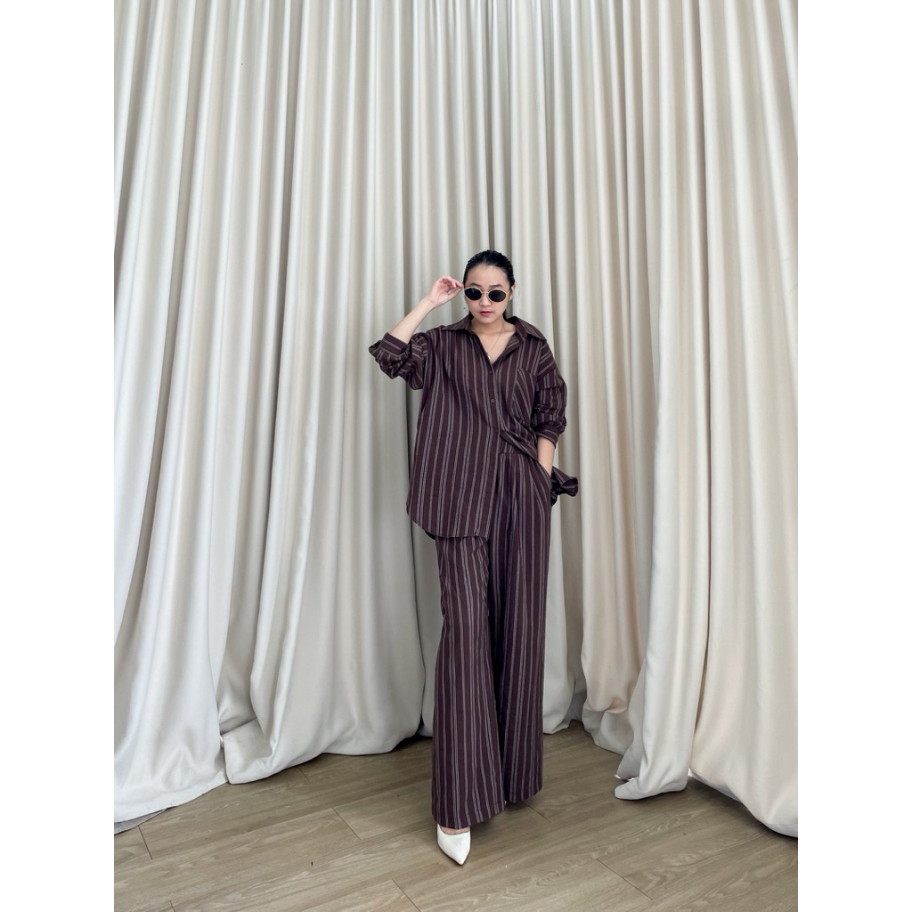 fanya set/setelan wanita/ setelan hijab friendly / setelan linen