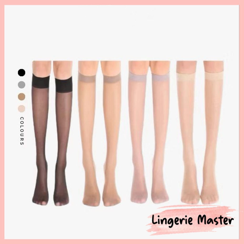 [ LINGERIE MASTER ] - (S-16) Kaos Kaki Stocking Panjang Wanita Sexy Stoking Lingerie Transparan Tipi