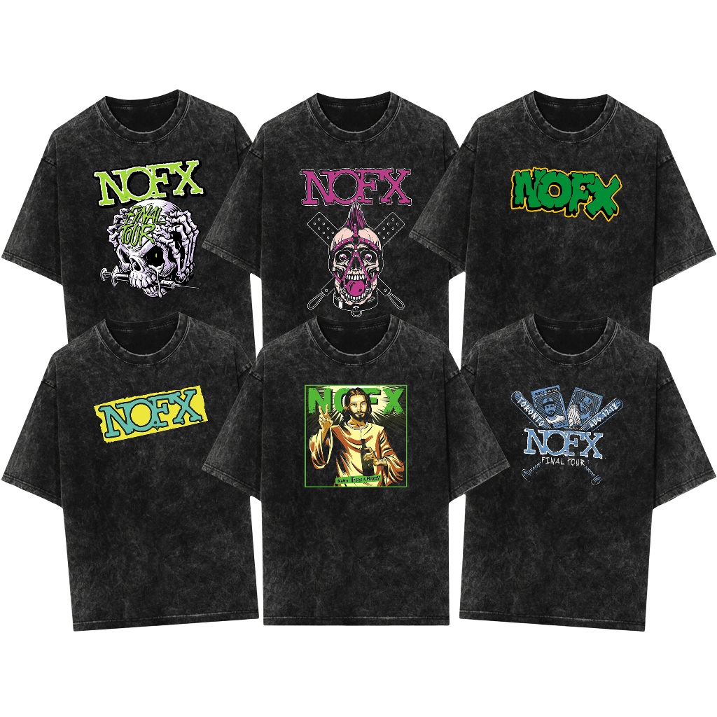 Kaos Band NOFX Oversize Vintage Wash Premium Unisex