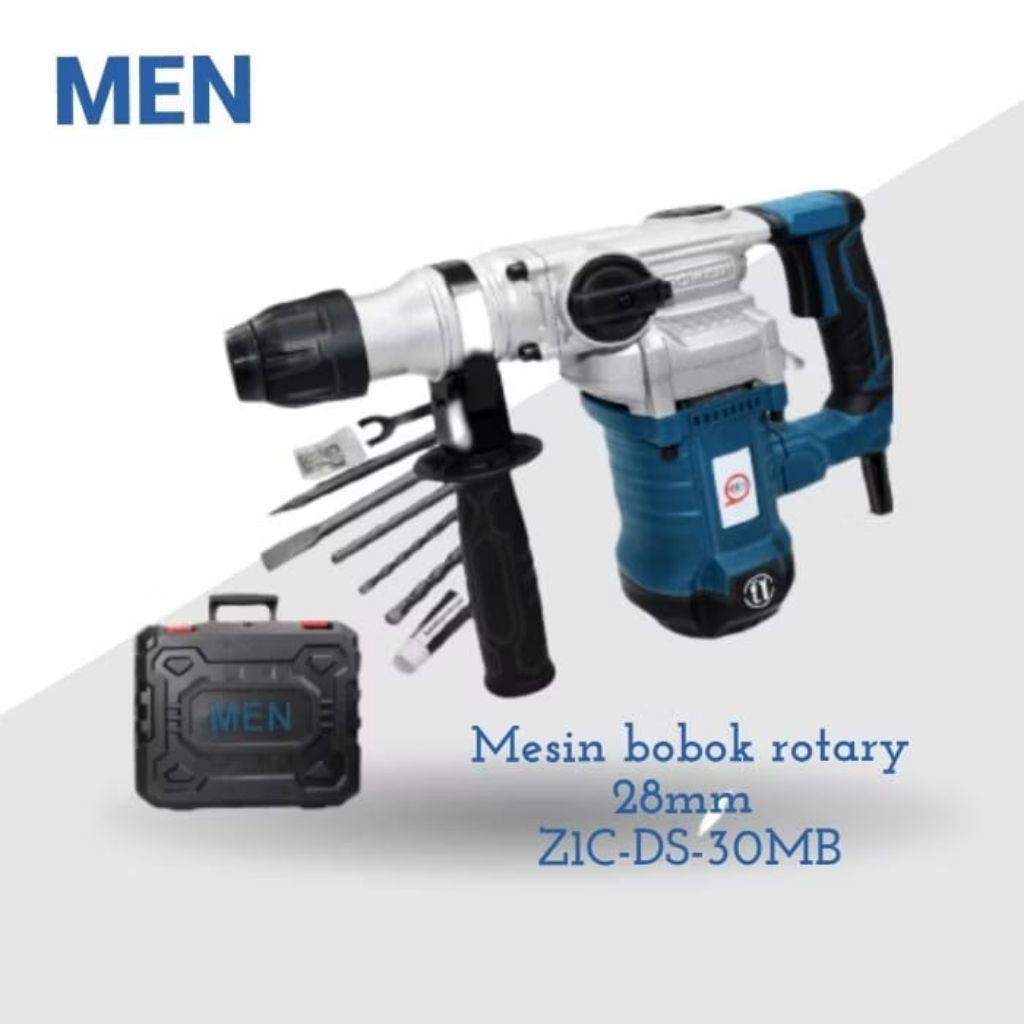 MEN - JACK ROTARY HAMMER DRILL 28MM MEN ZIC-DS-30MB / mesin bor bobok beton tembok MEN